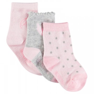 Lot de 3 paires de chaussettes bébé fille