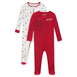 Lot de 2 dors-bien en jersey zippés bébé garçon