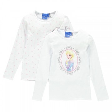 Lot de 2 maillots de corps "Reine des Neiges" fille