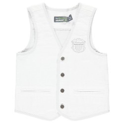 Gilet serveur en toile garçon