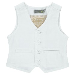 Gilet serveur en toile garçon