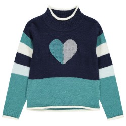 Pull en tricot avec sequins magiques fille