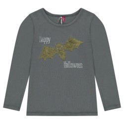 Tee-shirt à sequins "Halloween" fille