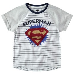 Tee-shirt "Superman" en sequins magiques garçon