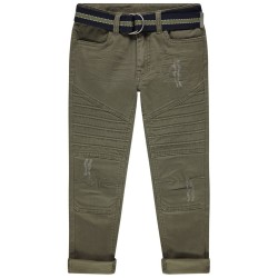 Pantalon en toile à ceinture amovible garçon