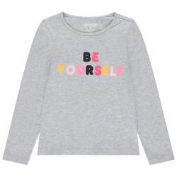 Tee-shirt manches longues en coton bio fille