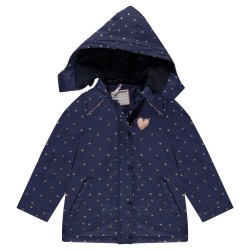 Parka à capuche amovible doublée sherpa fille