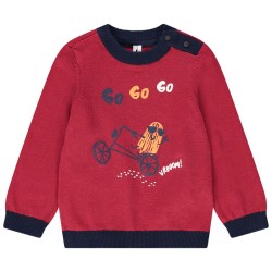 Pull en tricot uni bébé garçon