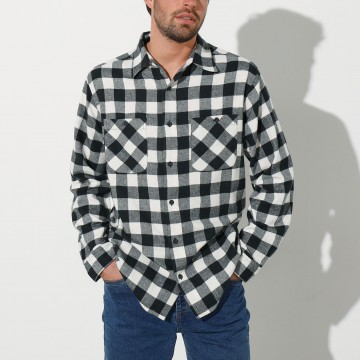 Chemise carreaux écossais flanelle