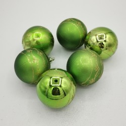 Lot de 6 boules de Noël