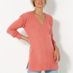 Pull tunique col V