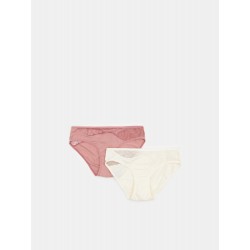 Lot de 2 culottes avec dentelle