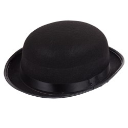 Chapeau melon noir adulte