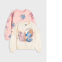 Lot de 2 sweat-shirts "Stitch" fille