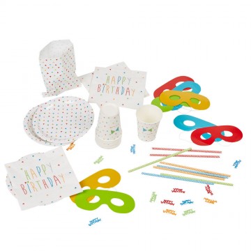 Kit anniversaire pour 8 enfants