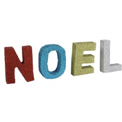 Lettres NOEL multicolores à poser