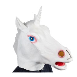 Masque adulte tête de licorne