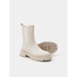 Bottines simili cuir femme