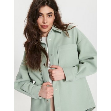 Manteau court oversize