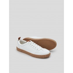 Baskets cuir homme