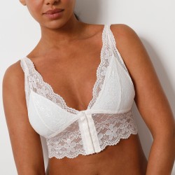 Soutien-gorge dentelle ouverture devant- sans armatures