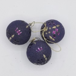 Lot de 3 boules de Noël