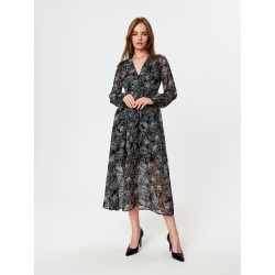 Robe midi imprimée fleurie