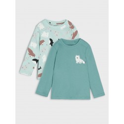 Lot de 2 tee-shirts manches longues bébé garçon