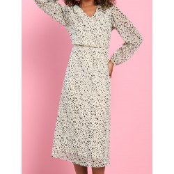 Robe midi imprimée