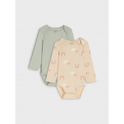 Lot de 2 bodies bébé fille