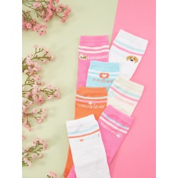 Lot de 7 chaussettes fille