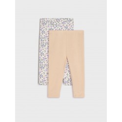 Lot de 2 leggings bébé fille