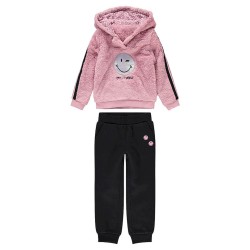 Jogging avec sweat en sherpa "SmileyWorld" fille