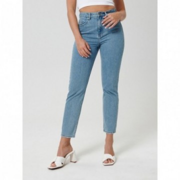 Jeans mom taille haute