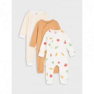 Lot de 3 grenouillères bébé garçon