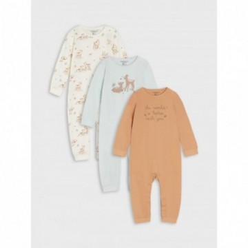 Lot de 3 pyjamas sans pieds bébé fille