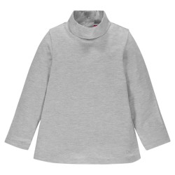 Sous-pull col cheminée en coton bébé fille