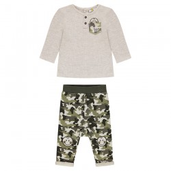 Ensemble tee-shirt et pantalon army "SmileyWorld" bébé garçon