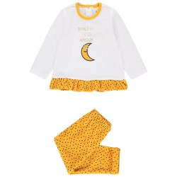 Pyjama en velours volanté bébé fille