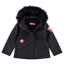 Manteau en drap de laine fille