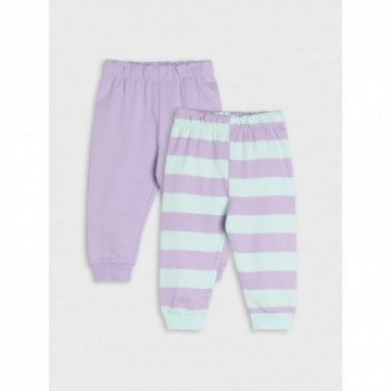 Lot de 2 pantalons de jogging bébé fille