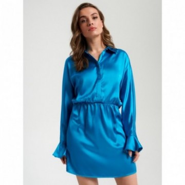 Robe courte à manches bouffantes