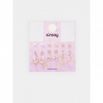 Lot de 9 boucles d'oreilles