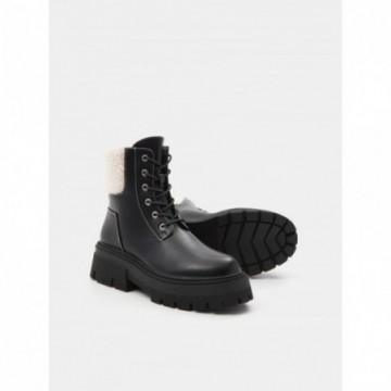 Bottines simili cuir femme