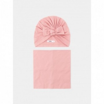 Ensemble bonnet et snood fille