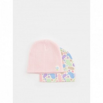 Lot de 2 bonnets bébé fille