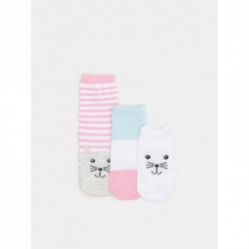 Lot de 3 paires de chaussettes bébé fille