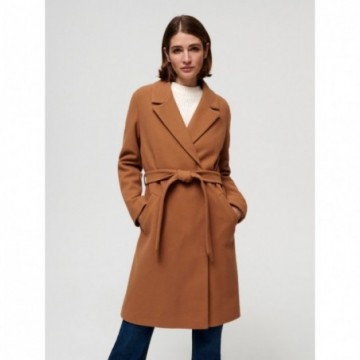 Manteau avec ceinture à nouer