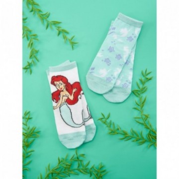 Lot de 2 paires de chaussettes "Arielle" bébé fille