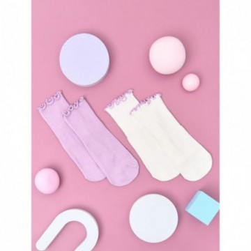 Lot de 2 paires de chaussettes fille